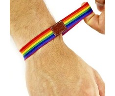 PRIDE BOY Adjustable Luxury Silicone Bracelet Rainbow Colors