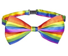 Diablo Picante Rainbow Pride Bow Tie - Colorful LGBT Flag Priedas