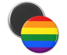Diablo Picante Rainbow Flag Magnet 6x6 cm - Colorful Pride Priedas