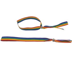 Pride Diablo Picante Sidabrinis Bracelet with Rainbow Flag Accents, Adjustable