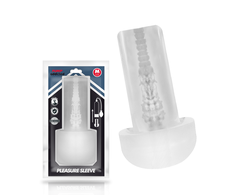 PUMP ADDICTED Transparent Sleeve - Flexible TPE Pleasure Priedas