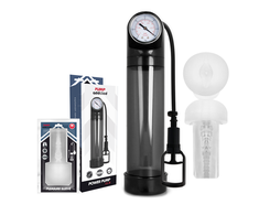 Pump Addicted RX9 Juodas Vacuum Device with Intimate Sleeve, 30cm