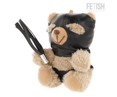 Rebel Fetish Submissive Luno Collectible Teddy Bear with Juodas Mask &amp; Whip