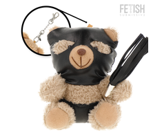 Rebel Fetish Submissive Luno Collectible Teddy Bear with Juodas Mask &amp; Whip