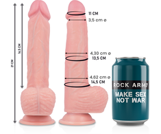 Rock Army RockArmy Spitfire Liquid Silicone Model 21cm Natural with Suction Base