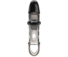 ROMANCE - Penis sleeve, TPE material,vibration, battery LR41*3, Juodas
