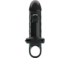 PRETTY LOVE - ROMANCE - VIBRATING PENIS SLEEVE Juodas