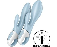 SATISFYER AIR PUMP BUNNY 1 ŠVIESIAI MĖLYNAS