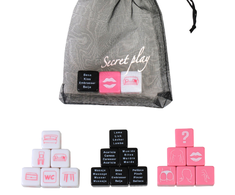Secretplay 100 Games Secret Play Game Set - 3-Piece Dice for Couples, Multilingual Edition