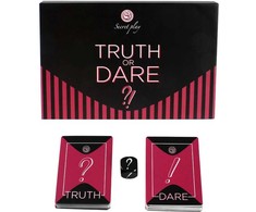 Secretplay 100 Games Secret Play Game Truth or Dare FR/PT - Card &amp; Dice Party Set, 2+ Players