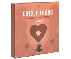 Secretplay Cosmetic Secret Play Chocolate-Flavored Edible Gummy Thong, Heart-Shaped, Unisex