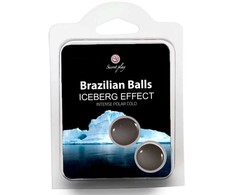 Secretplay Cosmetic Secret Play Set 2 Brazilian Balls Iceberg Effect Intense Cooling Massage Oil