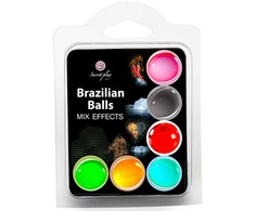 Secretplay Cosmetic Secret Play Set of 6 Brazilian Aroma Massage Balls Assorted Effects