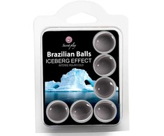 Secretplay Cosmetic Secret Play Set 6 Brazilian Balls Iceberg Cooling Massage Oil Spheres