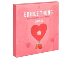 Secretplay Cosmetic Secret Play Heart-Shaped Edible Unisex Thong Strawberry Flavour