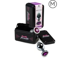 Secret Play VIOLETINIS METALINIS UŽPAKALO KAIŠTIS SU BRANGAKMENIAIS M