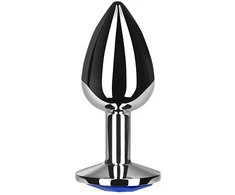 Secret Play Mėlyna Mėlynas JEWELLED METAL BUTT PLUG L