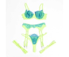 Subblime Sets Mėlyna SUBBLIME 955328 Lingerie Set Lace Žalias-Mėlyna L/XL Adjustable Elegant