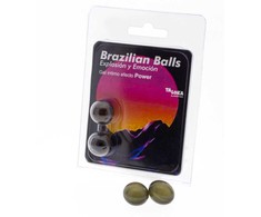 Taloka Power Effect Brazilian Aroma Massage Balls 2 pcs Lubricating Gel