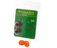 Taloka Brazilian Scented Massage Gel Balls Strawberry Aroma 2pcs