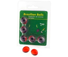 Taloka Brazilian Balls Intimate Gel 5pcs Strawberry &amp; Champagne Aroma