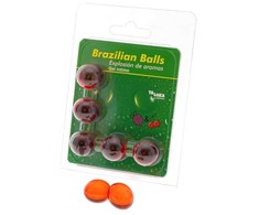 Taloka Brazilian Balls 5-Pack Intimate Gel Strawberry &amp; Cherry Aroma