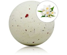 TALOKA Jasmine Bath Bomb with Rose Petals 140g - Aromatic Spa Sphere