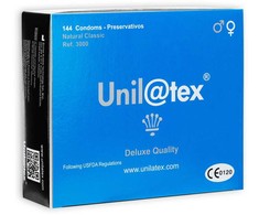 Unilatex Natural 144-Pack Classic Lubricated Protective Sheaths 18cm