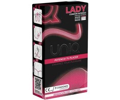 Uniq Lady AT-10 Non-Latex Female Protection with Lace Garter 3-Pack