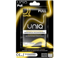 Uniq Pull Latex-Free Intimate Barrier with Strips 3-Pack, Transparent