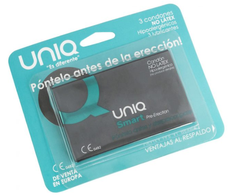 UNIQ Smart Latex-Free Pre-Ready System Condoms 3-Pack Card Edition