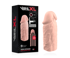 VirilXL Liquid Silicone V3 Anatomical Extension Sleeve 8.5cm Transparent
