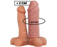 VirilXL Liquid Silicone V3 Anatomical Extension Sleeve 8.5cm Transparent