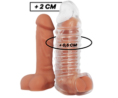 VirilXL V11 Transparent Extension Sheath - Adjustable TPE Intimate System