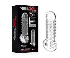 VirilXL V15 Transparent Extension Sheath - Adjustable Intimate Enhancer