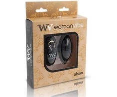 Womanvibe Alsan Juodas Remote-Controlled Silicone Intimate Egg 12 Modes