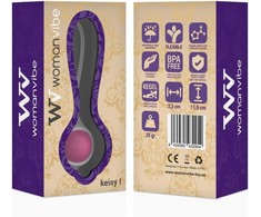 Rožinė Womanvibe Keisy I Silicone Kegel Ball Rožinė - Single Lightweight Model