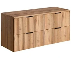 Comad 120 cm pakabinama vonios spintelė su 4 stalčiais Adel oak