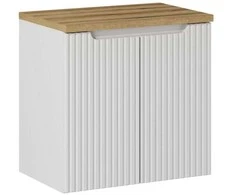 Comad 60x40 pakabinama balta vonios spintelė Nova baltas su stalviršiu