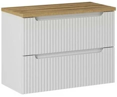 Comad 80x40 cm pakabinama balta vonios spintelė su stalviršiu Nova baltas