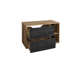 Comad ĄŽUOLO-BETONO SPALVOS PAKABINAMA VONIOS SPINTELĖ HAMPTONAS, 100 CM