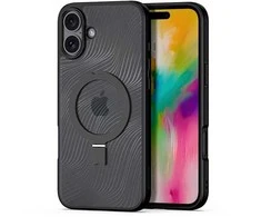 Dėklas Dux Ducis "Aimo Mag Stand" skirtas Apple iPhone 16 Plus juodas