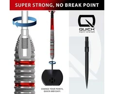 25 gramų strėlytės Harrows Damon Heta Series 4 Quick 90% volframo