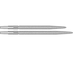 30 mm metalinės adatėlės Target Swiss Points SLK, sidabrinės