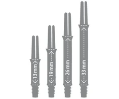 Besisukantys koteliai L-style L-SHaft Silent 190, skaidrūs, trumpi