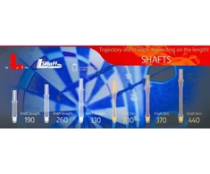 Koteliai L-style L-SHaft Slim 300, vidutiniai, mėlyni