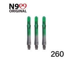Koteliai L-style N9 Gradient L-SHaft 260, pilkos/žalios spalvos, vidutiniai