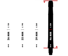 Koteliai L-style N9 Gradient L-SHaft 330, skaidrios/žalios spalvos