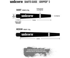 Koteliai Unicorn Gripper 3, ilgi, 44,2 mm