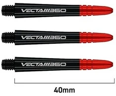 Koteliai Winmau Vecta Blade 360, ilgi, 40 mm, juodos sp.